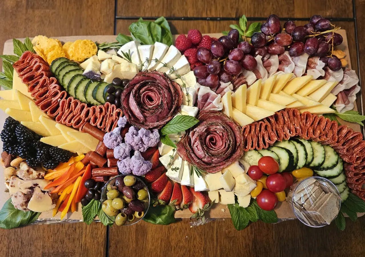 Rose And Brie Charcuterie