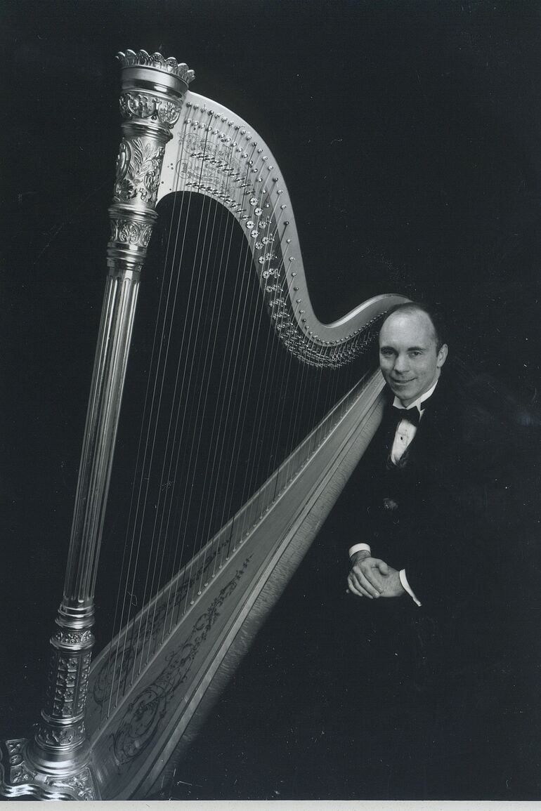 Harpist Brian Noel
